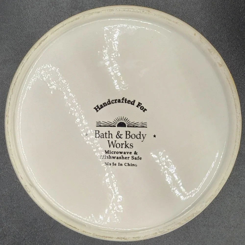 Bath & Body Works 6in Yellow Rooster Ceramic Plate Farmhouse Country Decor
